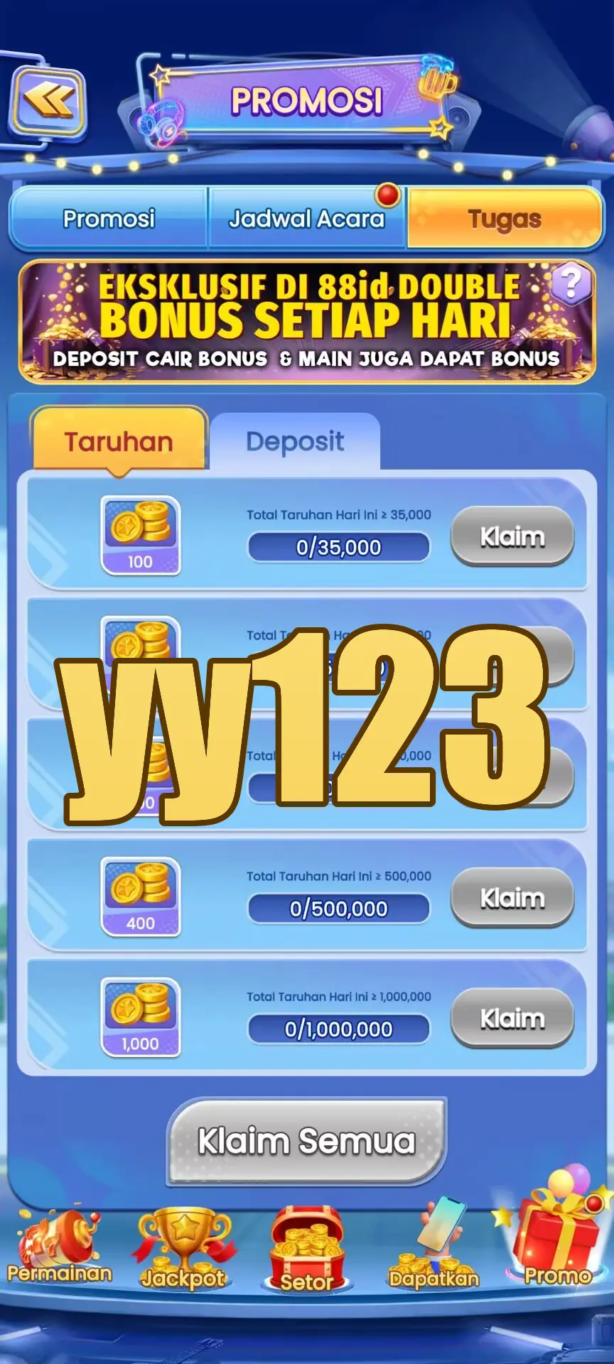 yy123 Masuk